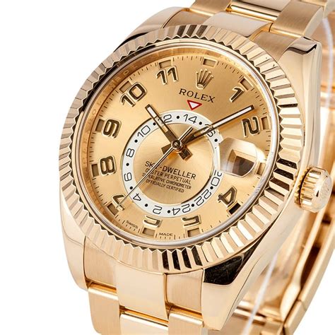 rolex sky dweller gold for sale|rolex gold sky dweller price.